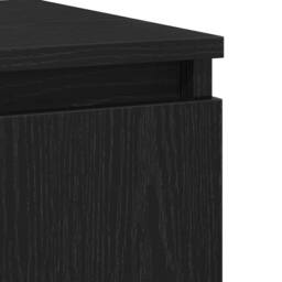 Berkfield Home Sideboard Black Oak 60x35x70 cm Engineered Wood - Size: 60 x 35 x 70 cm - thumbnail 9