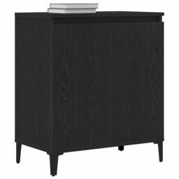 Berkfield Home Sideboard Black Oak 60x35x70 cm Engineered Wood - Size: 60 x 35 x 70 cm - thumbnail 1
