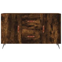 Berkfield Home Sideboard Smoked Oak 100x36x60 cm Engineered Wood in Brown - Size: 100 x 36 x 60 cm - thumbnail 6