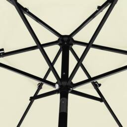 Berkfield Home 3-Tier Parasol with Aluminium Pole Sand 2.5 m in Beige - thumbnail 5