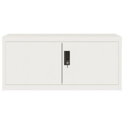 Berkfield Home File Cabinet White 90x40x180 cm Steel - Size: 90 x 40 x 180 cm - thumbnail 4