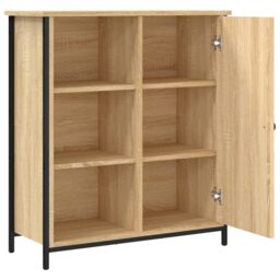 Berkfield Home Sideboard Sonoma Oak 70x30x80 cm Engineered Wood in Brown - Size: 70 x 30 x 80 cm - thumbnail 5