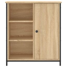 Berkfield Home Sideboard Sonoma Oak 70x30x80 cm Engineered Wood in Brown - Size: 70 x 30 x 80 cm - thumbnail 6