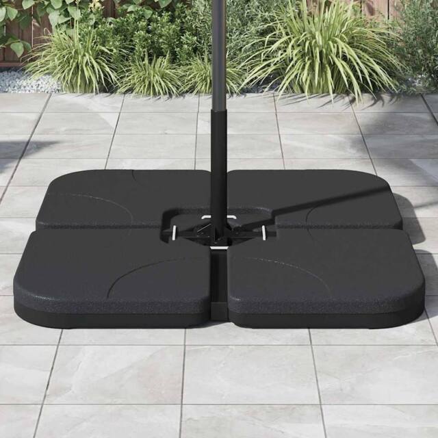 Berkfield Home Portable Parasol Base Sand / Water Filled 60 L in Black - image 1