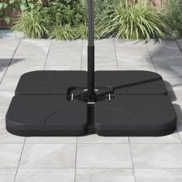 Berkfield Home Portable Parasol Base Sand / Water Filled 60 L in Black - thumbnail 1