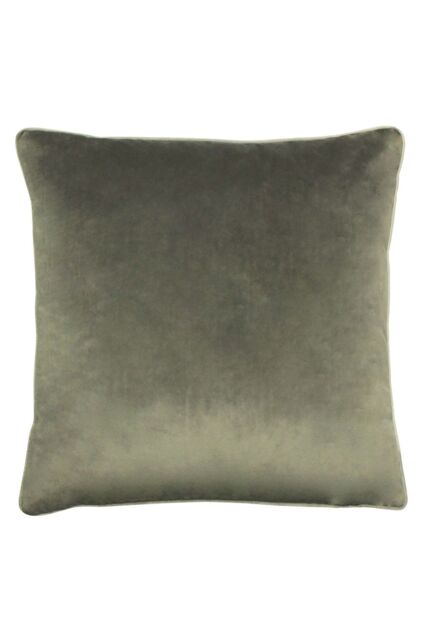 Furn Meridian Velvet Piped Cushion in Charcoal - Size: 55 cm x 55 cm - image 1