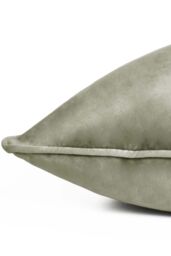 Furn Meridian Velvet Piped Cushion in Charcoal - Size: 55 cm x 55 cm - thumbnail 3