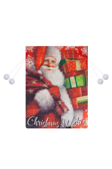 VFM e-Store Christmas Santa Sack 1 x Varied Design 60cm x 80cm Christmas Themed - Size: 60 cm x 80 cm - image 1
