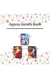 VFM e-Store Christmas Santa Sack 1 x Varied Design 60cm x 80cm Christmas Themed - Size: 60 cm x 80 cm - thumbnail 2