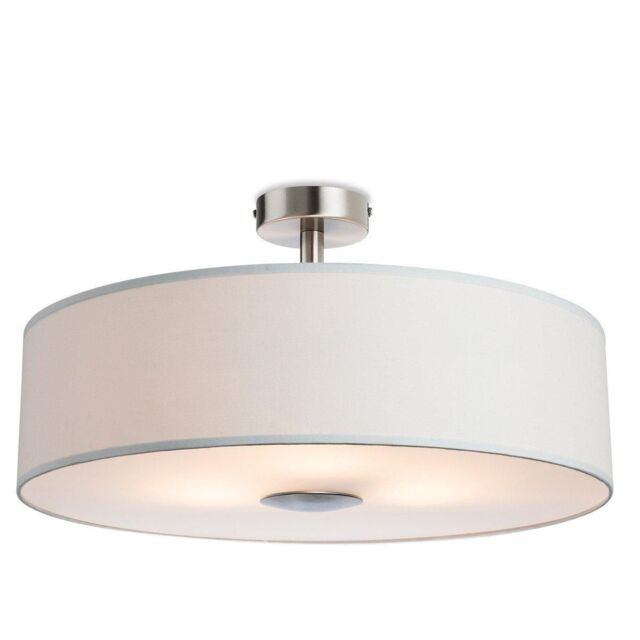 Netlighting Madison 3 Light Semi Flush Light Cream E27