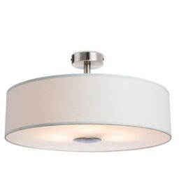 Netlighting Madison 3 Light Semi Flush Light Cream E27