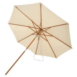 Costway 3M Patio Umbrella Garden Parasol Sun Shade Market Umbrella w/ 8 Ribs in Beige - thumbnail 5
