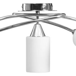 Berkfield Home Ceiling Lamp with Ceramic Shades for 5 E14 Bulbs White Cone - thumbnail 6