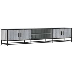 Berkfield Home TV Cabinet Grey Sonoma 210x35x41 cm Engineered Wood - Size: 210 x 35 x 41 cm - thumbnail 1