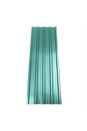 Living and Home 12Pcs Dark Green Steel Corrugated Sheets - thumbnail 1