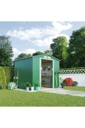 Living and Home 12Pcs Dark Green Steel Corrugated Sheets - thumbnail 3