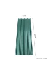 Living and Home 12Pcs Dark Green Steel Corrugated Sheets - thumbnail 4
