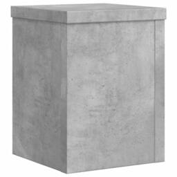 Berkfield Home Plant Stands 2 pcs Concrete Grey 15x15x20 cm Engineered Wood - Size: 15 x 15 x 20 cm - thumbnail 7