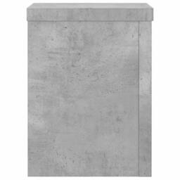 Berkfield Home Plant Stands 2 pcs Concrete Grey 15x15x20 cm Engineered Wood - Size: 15 x 15 x 20 cm - thumbnail 5