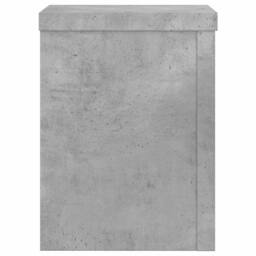 Berkfield Home Plant Stands 2 pcs Concrete Grey 15x15x20 cm Engineered Wood - Size: 15 x 15 x 20 cm - thumbnail 6