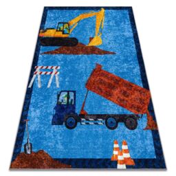 RugsX Junior Rug in Blue - Size: 200 cm x 290 cm - thumbnail 1