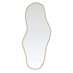Berkfield Home Wall Mirror Gold 90x40 cm - thumbnail 1