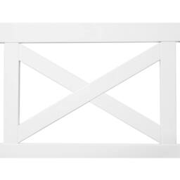 Wyld and Coco Coastal Acacia Garden Chair White with Blue Cushion Armrests - thumbnail 6