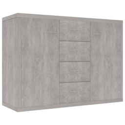 Berkfield Home Sideboard Concrete Grey 88x30x65 cm Engineered Wood - Size: 88 x 30 x 65 cm - thumbnail 2