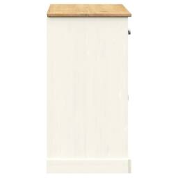 Berkfield Home Sideboard with Drawers VIGO 113x40x75 cm White Solid Wood Pine - Size: 113 x 40 x 75 cm - thumbnail 6