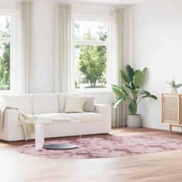 Berkfield Home Shaggy Rug High Pile NAVARRA Dusty Pink 300x200 cm Polyester - Size: Medium - thumbnail 2