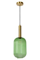 Lucide 'MALOTO' Dimmable Adjustable Indoor Stylish Retro Pendant Light 1xE27 in Green - thumbnail 2