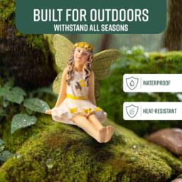 Globrite Set of 6 Hand-Painted Polyresin Fairy Garden Ornaments w/ 10cm Stakes - thumbnail 4