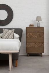 Orsina Barn Antique Wood Wall Mirror in Black - thumbnail 3