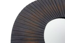 Orsina Barn Antique Wood Wall Mirror in Black - thumbnail 5