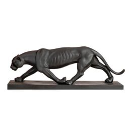 Madison & Mayfair Art Deco Style Black Panther On Plynth Ornament - thumbnail 2