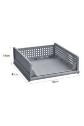 Living and Home Folding Wardrobe Drawer Storage Box Organizer Bedroom in Grey - thumbnail 5