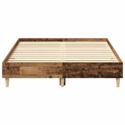 Berkfield Home Durable Bed Frame No Mattress Old Wood 120x200 cm Engineered Wood in Brown - Size: Small Double - thumbnail 5