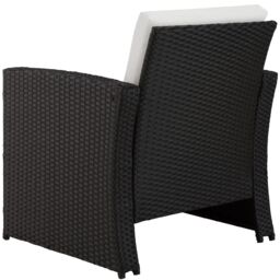 tectake Garden Furniture Set Jesolo in Black - Size: 4 Person - thumbnail 6