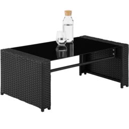 tectake Garden Furniture Set Jesolo in Black - Size: 4 Person - thumbnail 3
