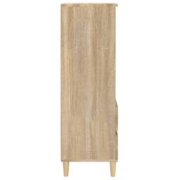 Berkfield Home Highboard Sonoma Oak 40x36x110 cm Engineered Wood in Beige - Size: 40 x 36 x 110 cm - thumbnail 5