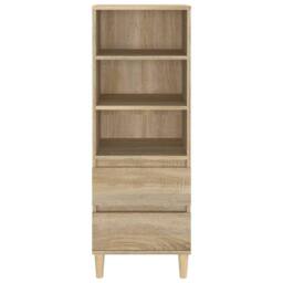 Berkfield Home Highboard Sonoma Oak 40x36x110 cm Engineered Wood in Beige - Size: 40 x 36 x 110 cm - thumbnail 3