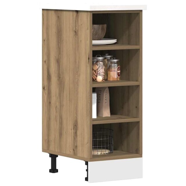 Berkfield Home Bottom Cabinet Artisan Oak 30x44, 5x81, 5 cm Engineered Wood in Brown - image 1