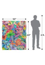 JQ Licensing Royce Mcclure Butterfly Magic Colorful Pattern Silky Touch Super Soft Throw Blanket 152 X 127 cm in White - thumbnail 5