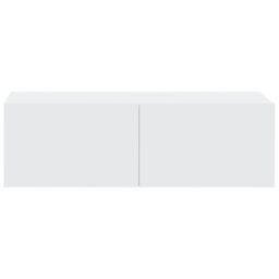 Berkfield Home Wall TV Cabinets 2 pcs White 100x30x30 cm Engineered Wood - Size: 100 x 30 x 30 cm - thumbnail 6