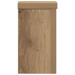 Berkfield Home Plant Stands 2 pcs Artisan Oak 10x10x18 cm Engineered Wood in Brown - Size: 10 x 10 x 18 cm - thumbnail 6