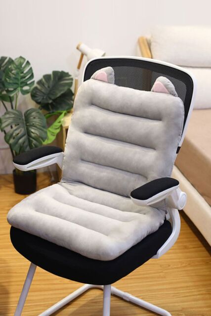 Living and Home Outdoor Indoor Comfort Plush Seat Cushions in Grey - image 1