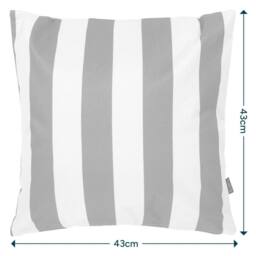 icon 4 Pack Cushion 43x43 Kyoto Fabric, Stripe, Chocolate - thumbnail 4