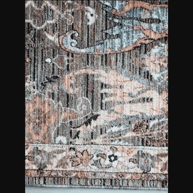 The Rug Shop UK Abstract Grey Traditional Easy to clean Machine Made Rug - Size: 200 cm x 290 cm - image 1