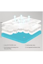 Ezysleep 10cm Memory Foam Combination Topper in White - Size: Single - thumbnail 5