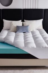 Ezysleep 10cm Memory Foam Combination Topper in White - Size: Single